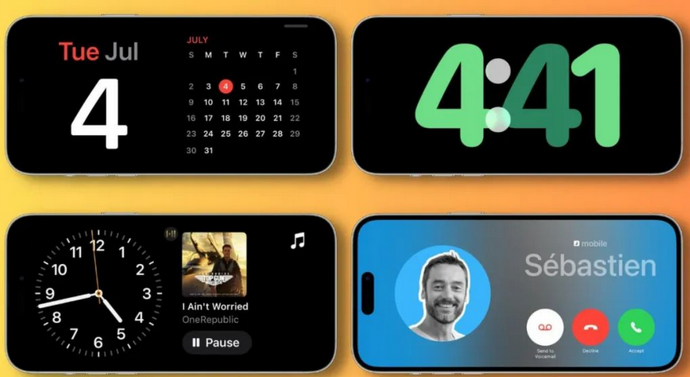 通海苹果手机维修分享iOS17横屏充电待机显示有什么好处 
