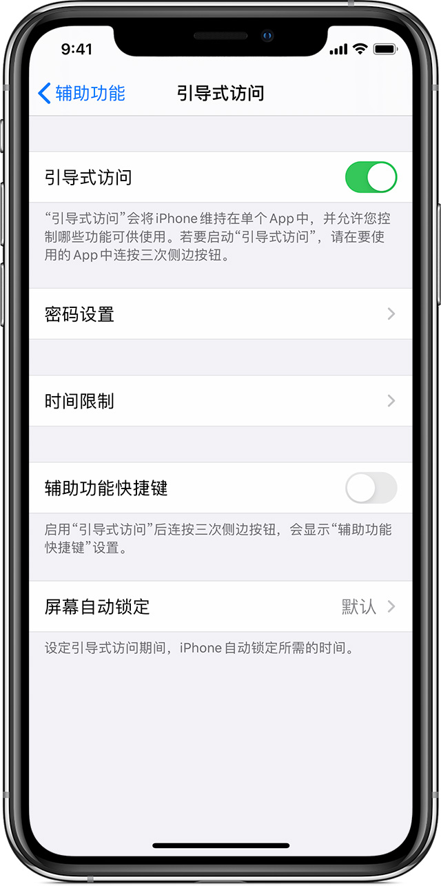 通海苹果手机维修分享如何在 iPhone 上退出引导式访问 