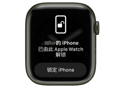 通海苹果手机维修分享用 AppleWatch 解锁配备面容 ID 的 iPhone方法 